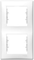 Рамка вертикальная Schneider Electric Sedna 2-м. белый картинка